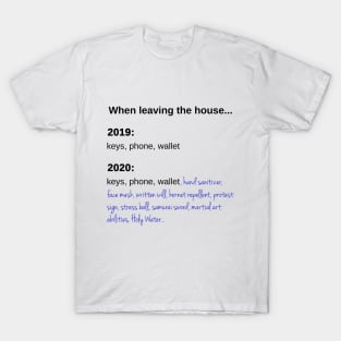 When Leaving the House in 2020 T-Shirt